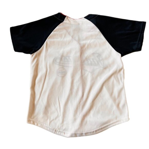 Cleveland Indians Button up Jersey Genuine Baseball Merchandise 5th & Ocean Med - Picture 5 of 12